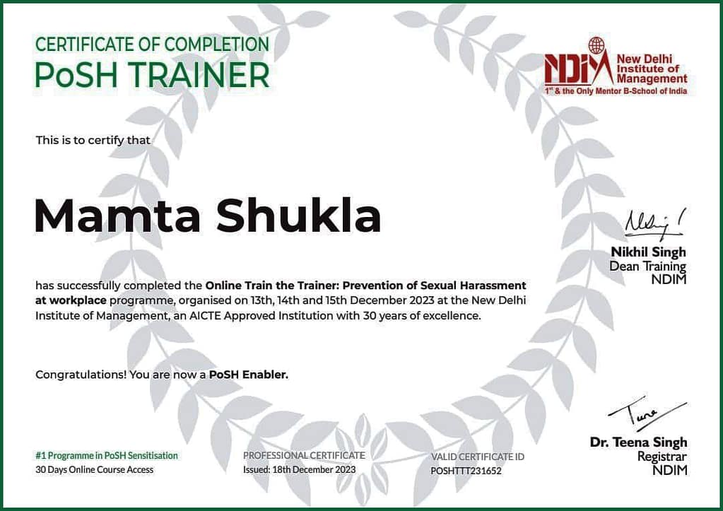 Best NGO In Delhi NCR Posh Trainer 1 1