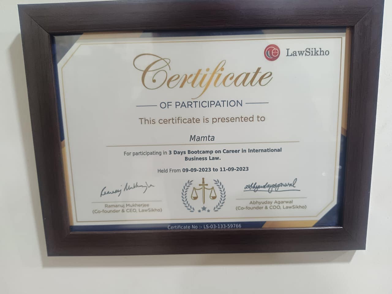 Labor Law & POSH Certificate