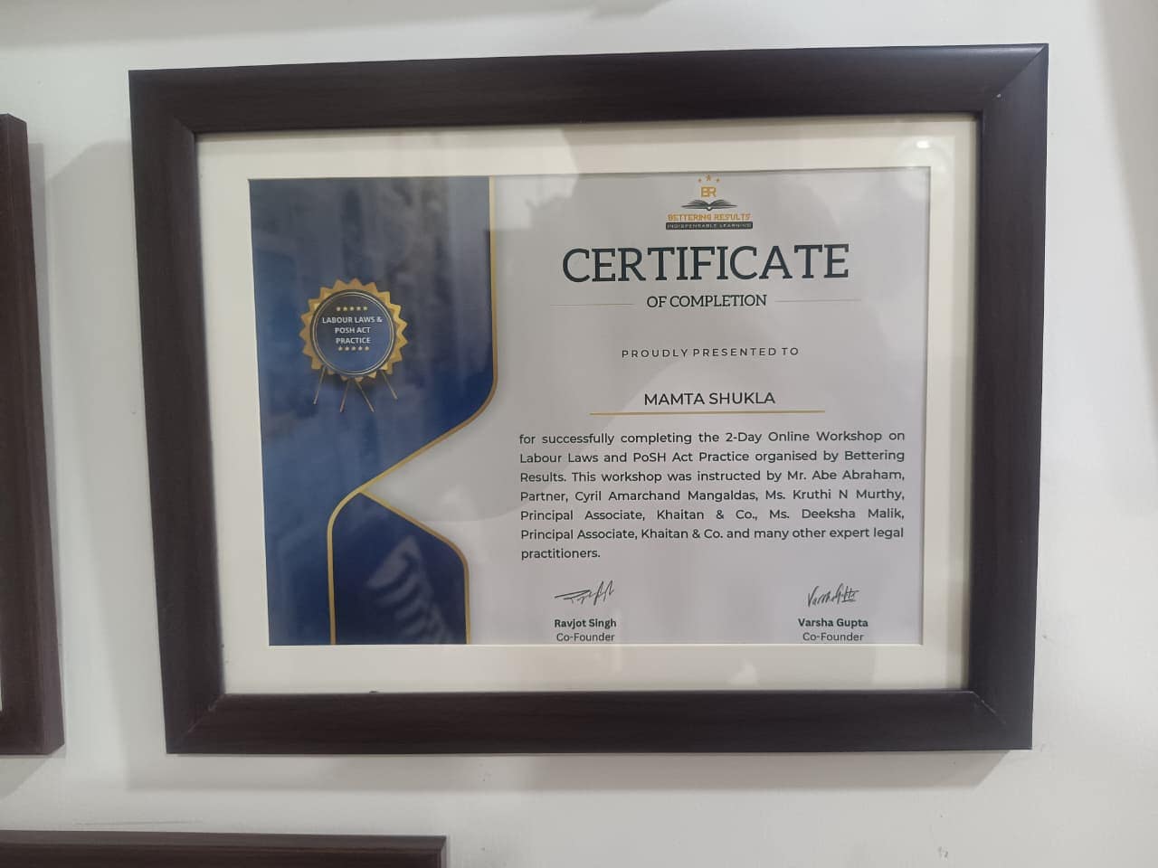 Law Sikho Certificate